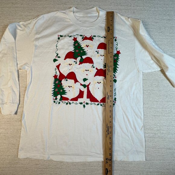 Two Vintage 1993 Vicki Melhart T-Shirt's 2X - XXL Christmas Graphic Y2K Grannyco - Picture 13 of 15